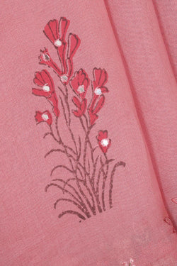 Collection of Banarasi Organza Onion Pink Saree in a gallery layout