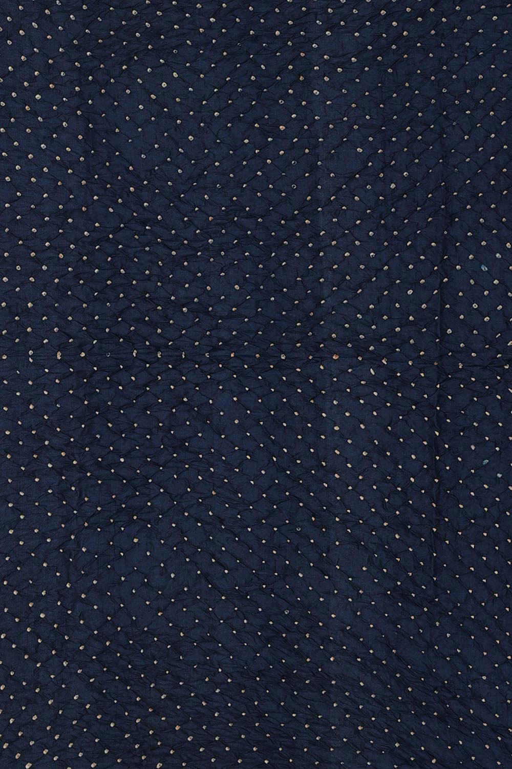 Image of Tussar Silk Navy Blue Saree