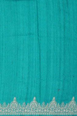 Collection of Tussar Silk Sea Green Saree in a gallery layout