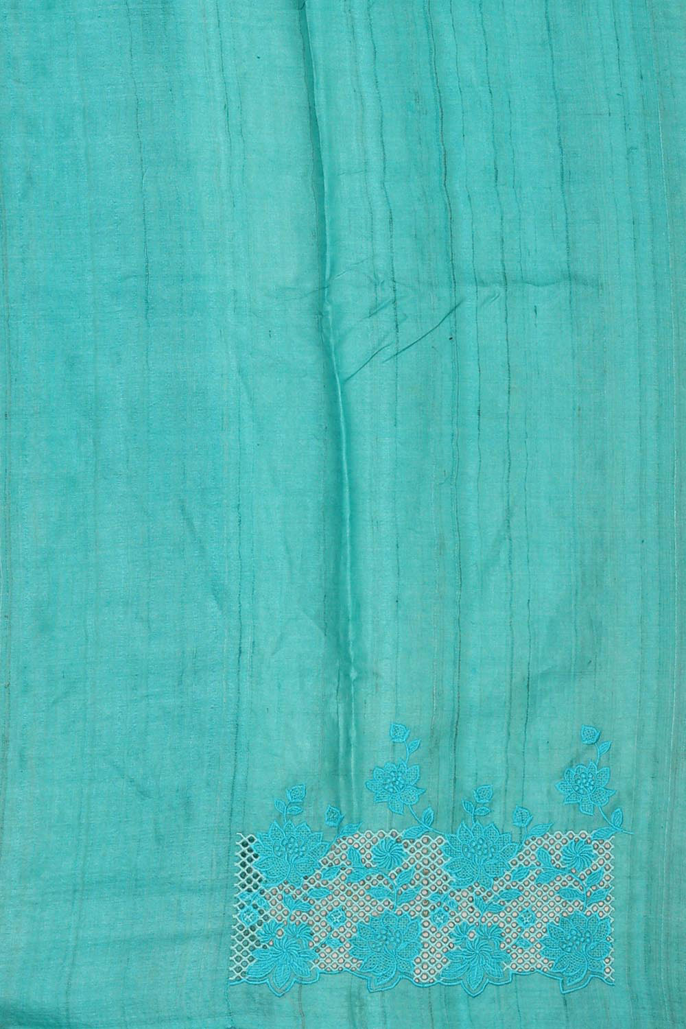 Collection of Tussar Silk Sky Blue Saree in a gallery layout