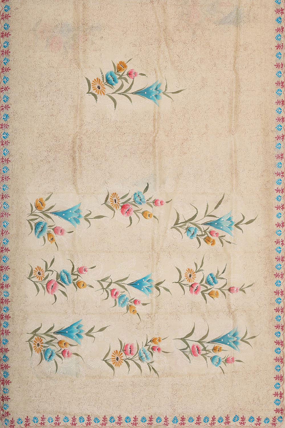 Image of Tussar Silk Cream Saree