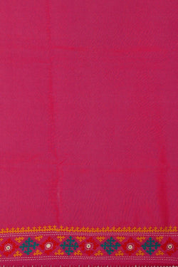 Image of Tussar Silk Magenta Saree