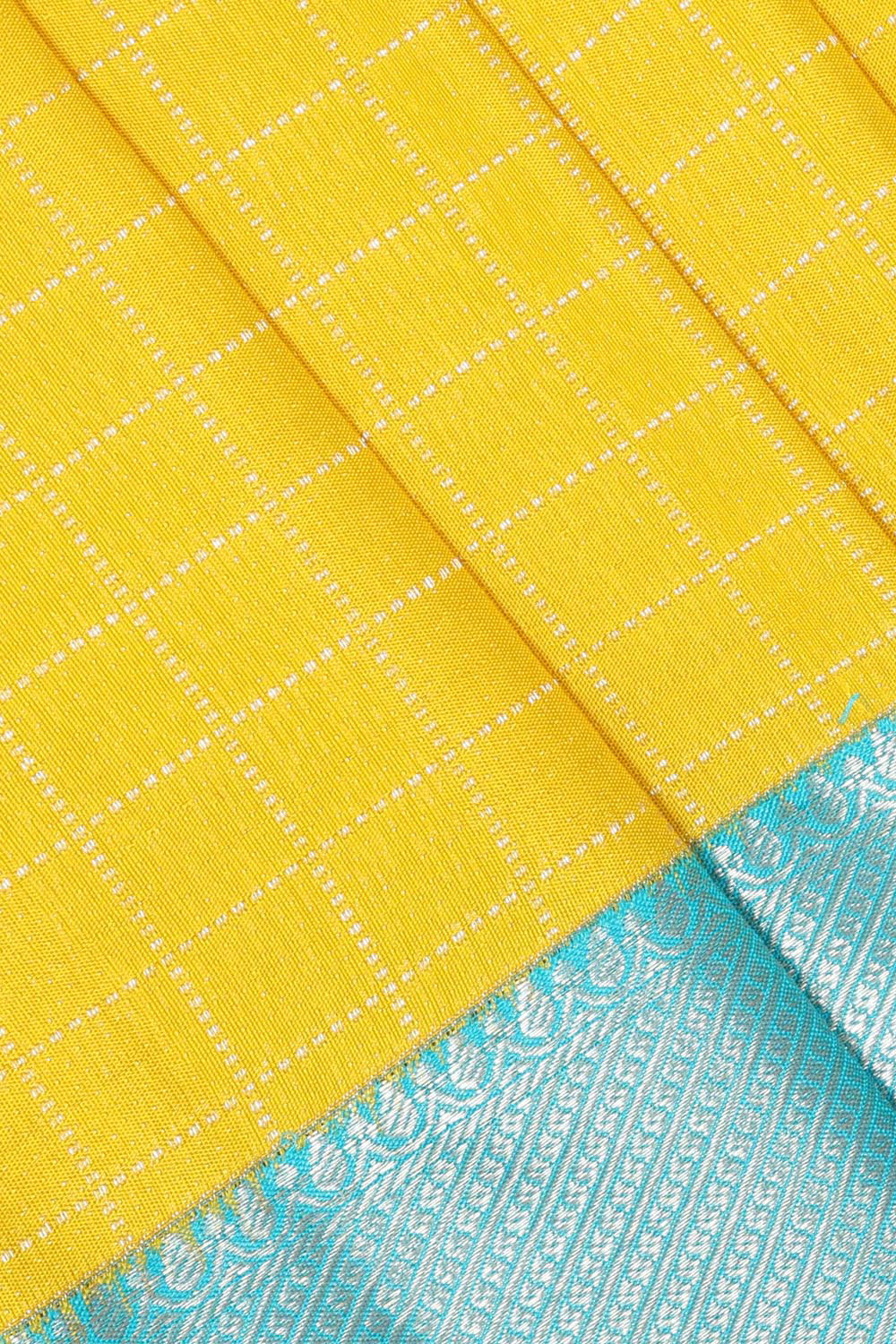 Kanchipattu Yellow Saree