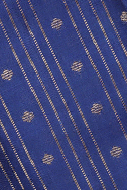 Image of Kanchipattu Dark Blue Brocade Saree