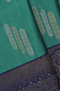 Image of Jade Green Silk Saree