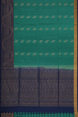 Image of Jade Green Silk Saree