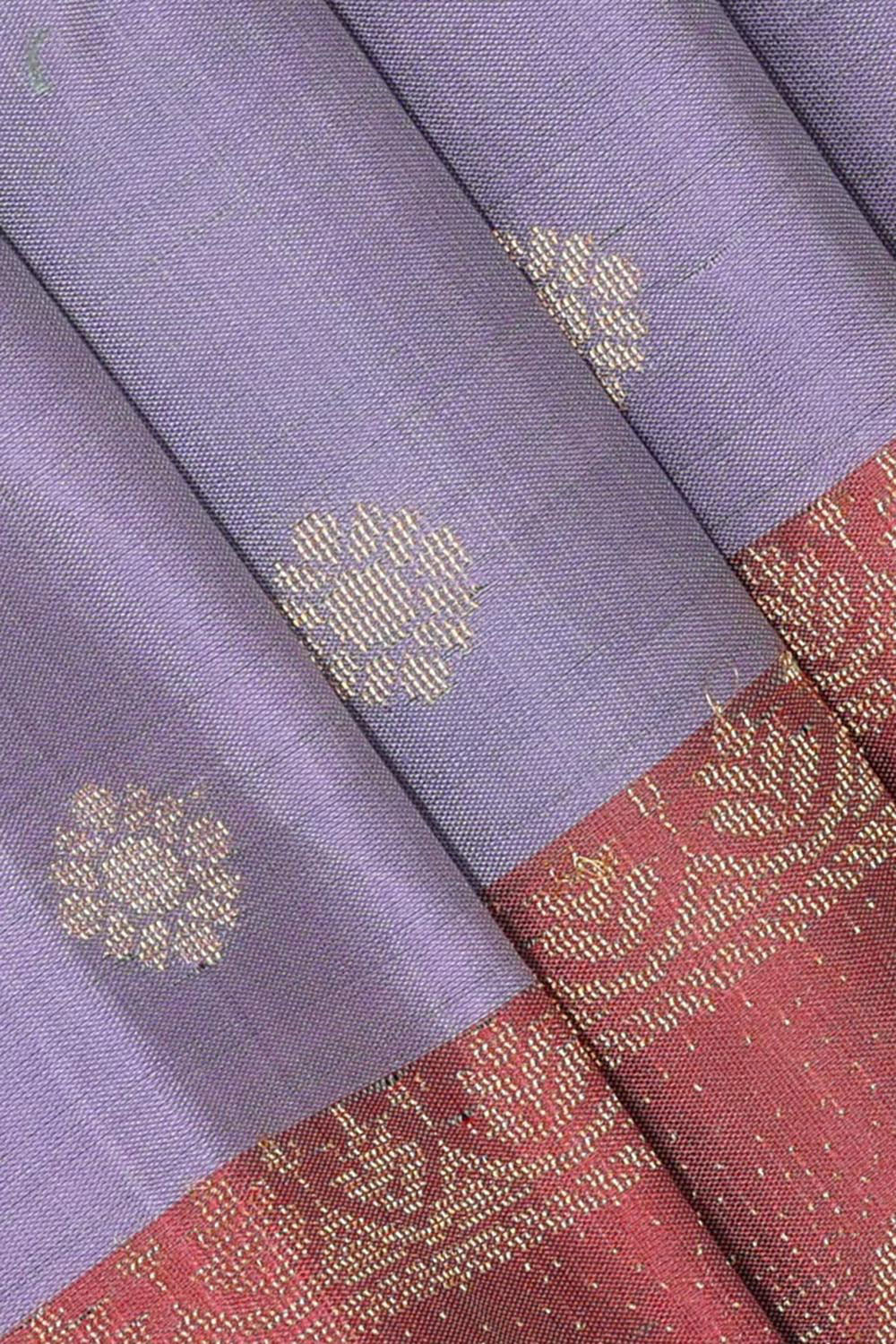 Lavender Colour Silk Saree