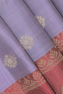 Image of Lavender Colour Silk Saree