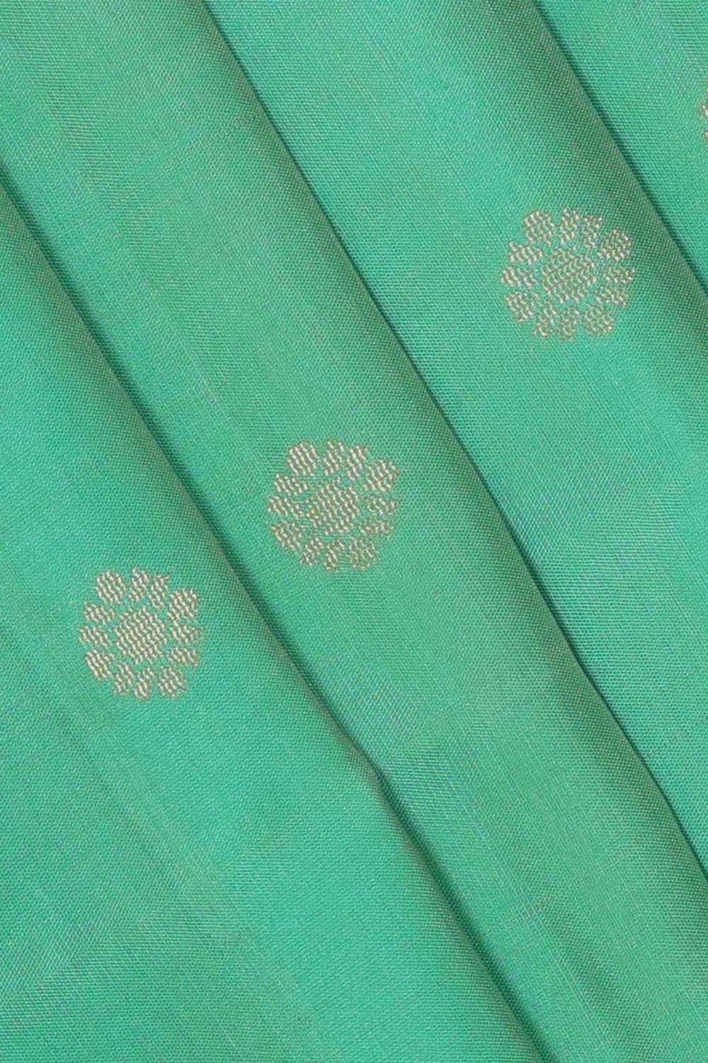 Dark Mint Green Silk Saree