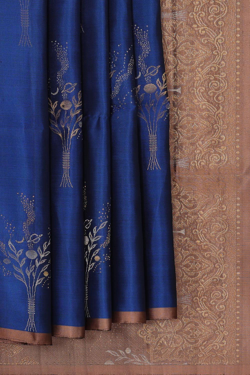 Dark Blue Silk Saree