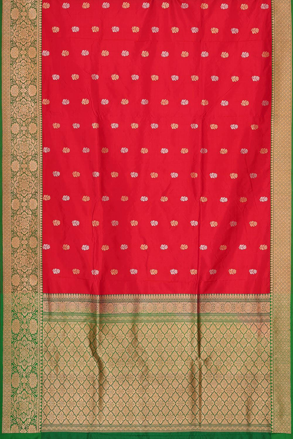 Banarasi Khatan Silk Red Saree