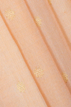 Image of Gadwal Tussar Light Peach Saree