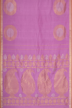 Image of Gadwal Silk Lavender Saree