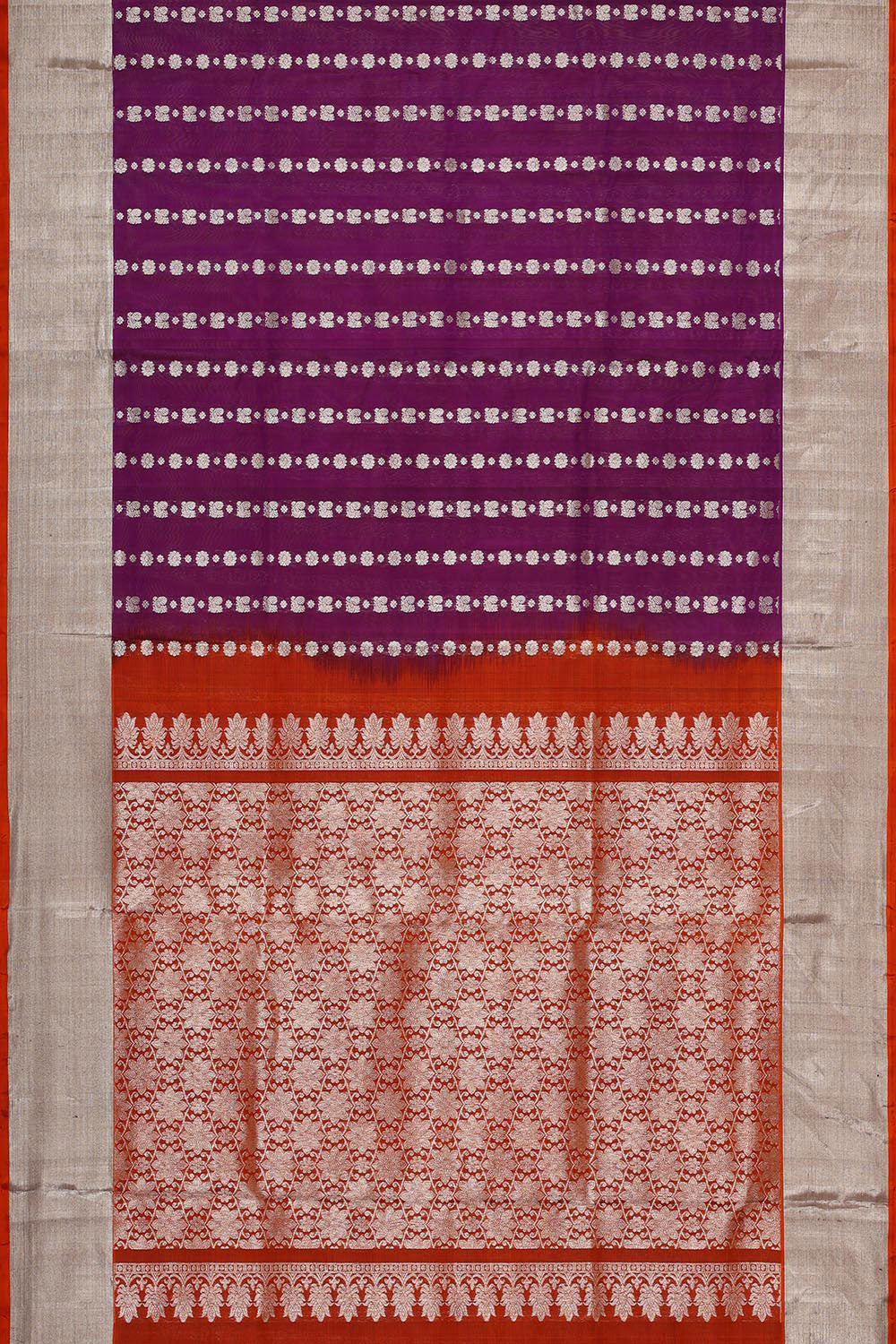 Collection of Venkatagiri Silk Magenta Purple Saree in a gallery layout