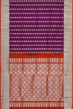 Collection of Venkatagiri Silk Magenta Purple Saree in a gallery layout