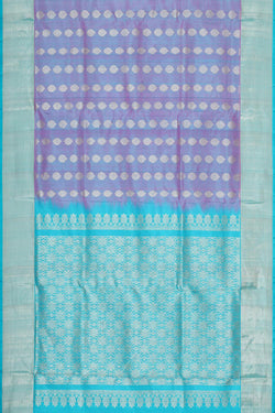 Collection of Venkatagiri Silk Light Bluish Purple Saree in a gallery layout