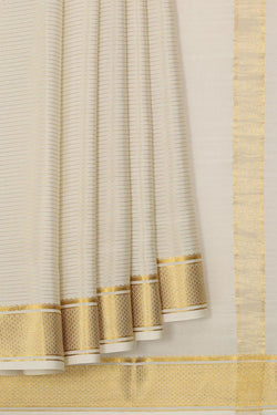 Collection of Binny Crepe Cream Saree in a gallery layout