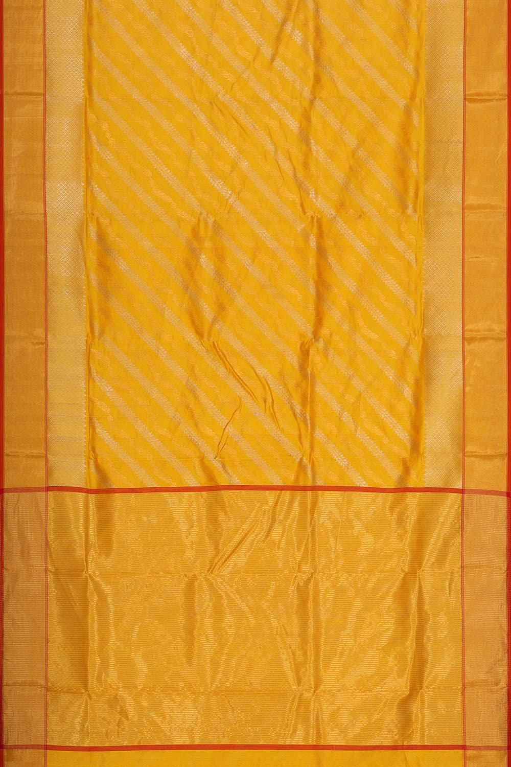 Collection of Chanderi Silk Yellowish Orange Saree in a gallery layout