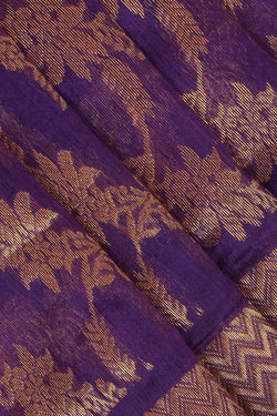 Collection of Chanderi Silk Violet Saree in a gallery layout