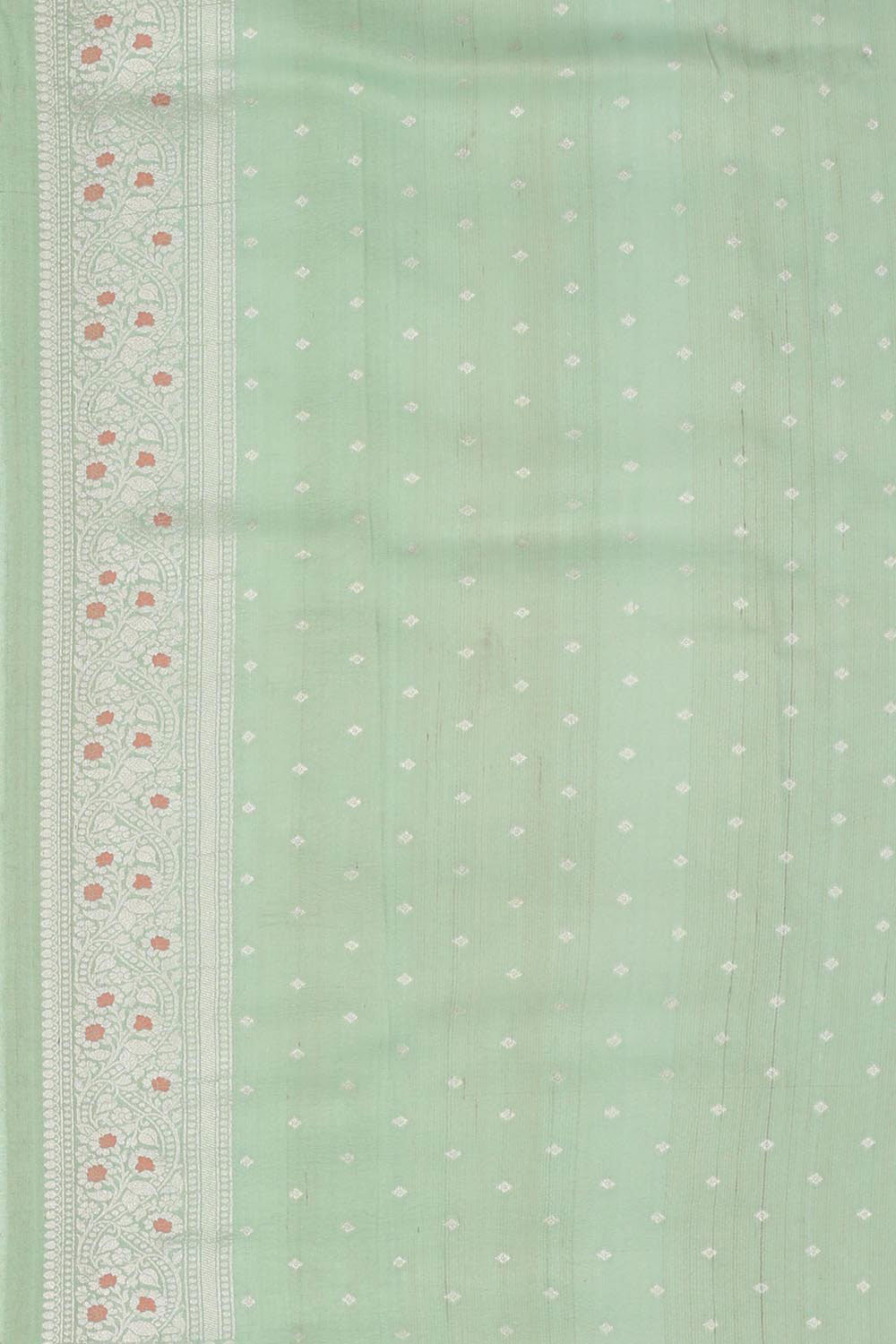 Image of Banarasi Georgette Light Pista Green Saree