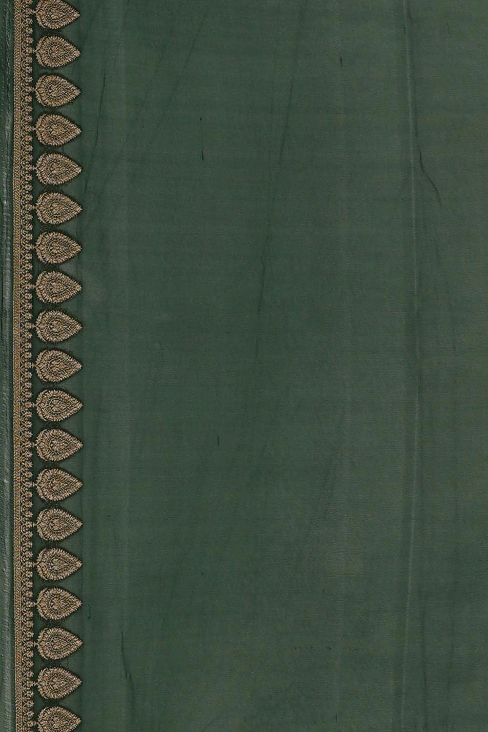 Collection of Banarasi Georgette Parrot Green Saree in a gallery layout