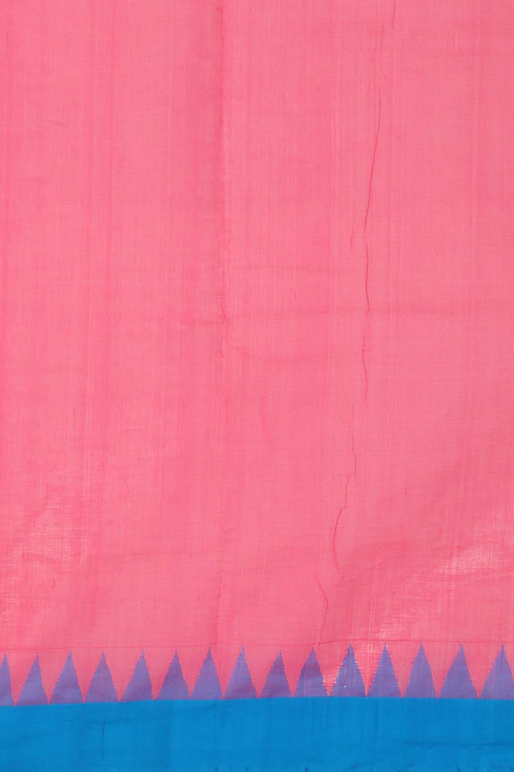 Collection of Uppada Handwoven Rose Pink Jamdani Saree in a gallery layout