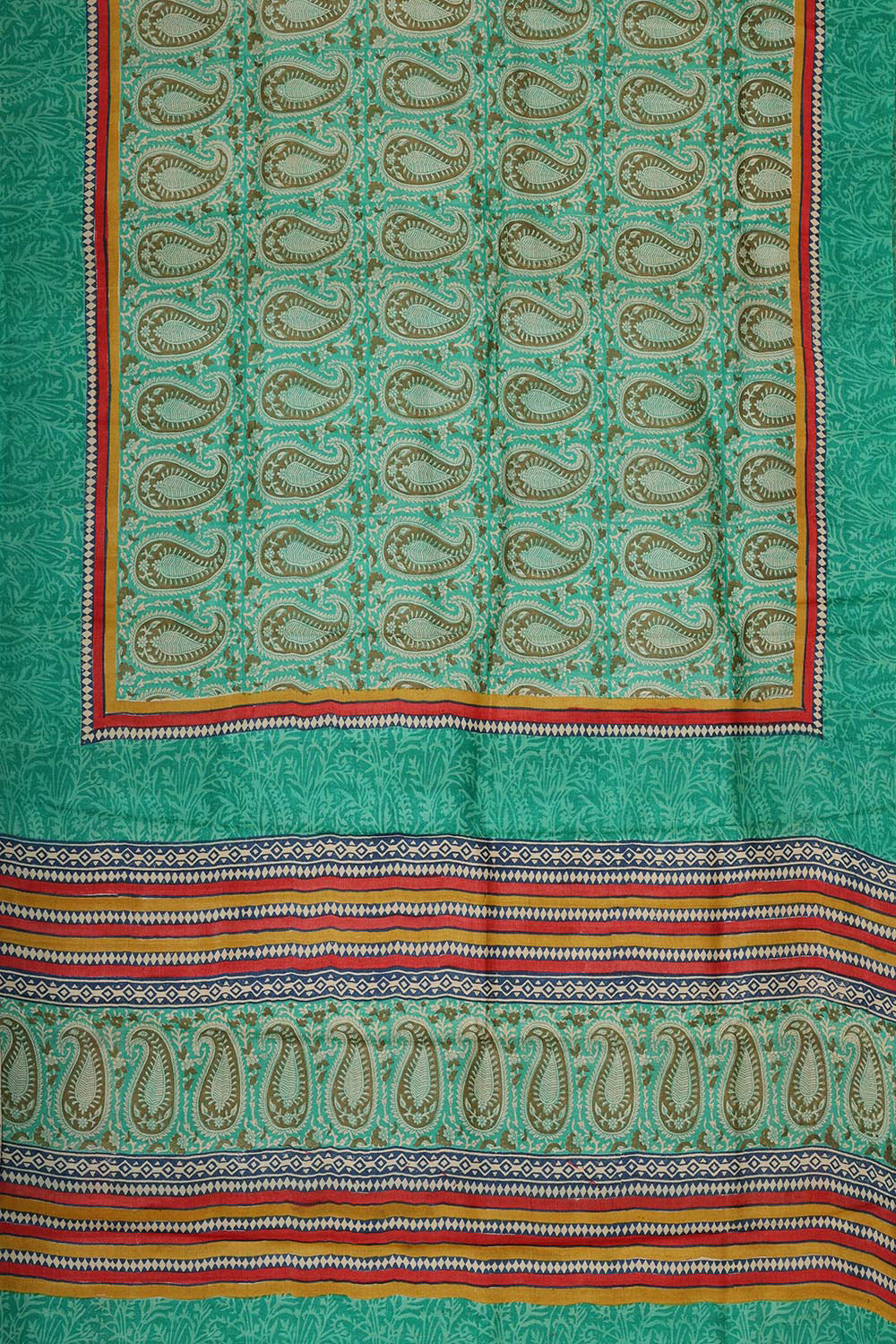 Collection of Tussar Silk Deep Sea Green Saree in a gallery layout