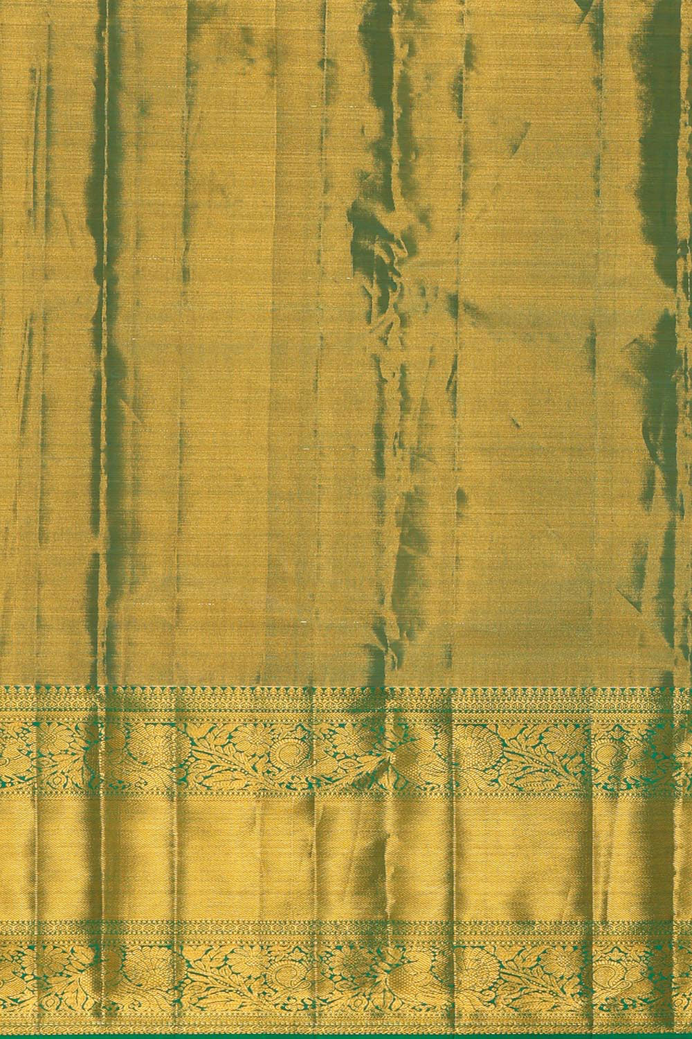 Collection of Kanchipattu Green Tissue Brocade Saree in a gallery layout