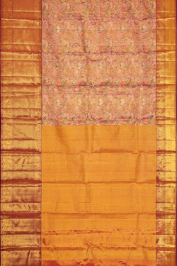 Collection of Kanchipattu Light Pink Tissue Brocade Saree in a gallery layout