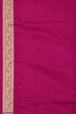 Collection of Banarasi Silk Dark Magenta Saree in a gallery layout