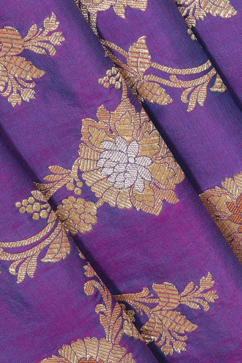 Banarasi Silk Purple Magenta Saree