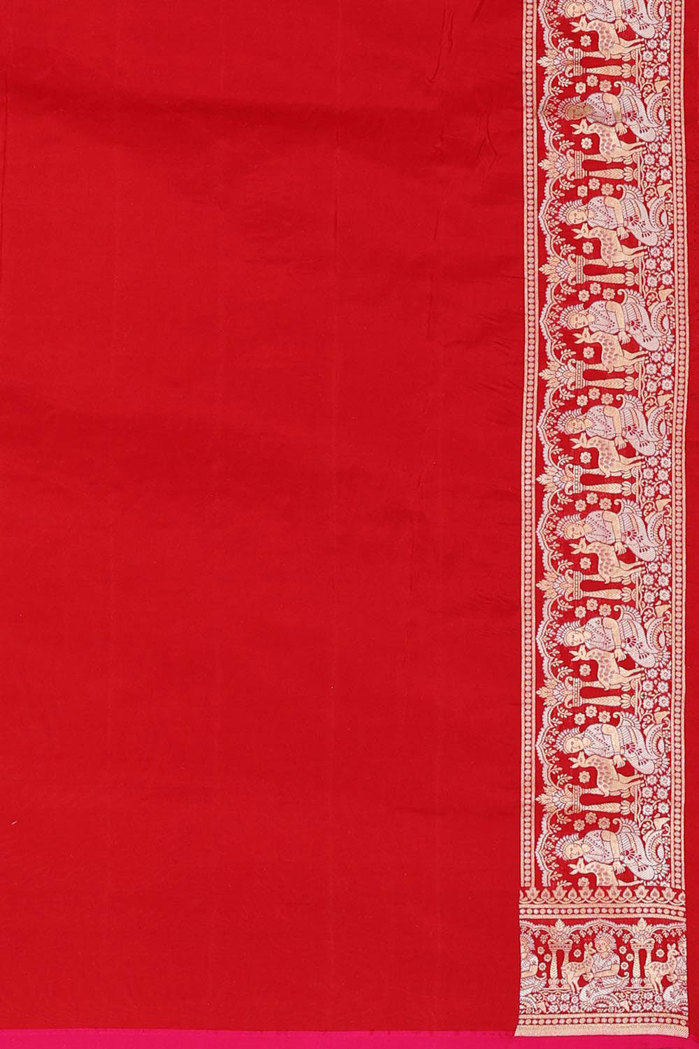 Collection of Banarasi Silk Red Saree in a gallery layout