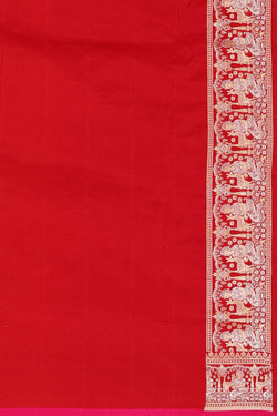 Collection of Banarasi Silk Red Saree in a gallery layout