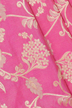 Collection of Banarasi Silk Rose Pink Saree in a gallery layout