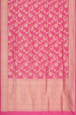 Collection of Banarasi Silk Rose Pink Saree in a gallery layout