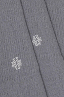 Image of Ponduru Handwoven Grey Jamdani Saree