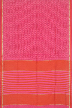 Collection of Maheshwari Cotton Block Printed Pink Saree in a gallery layout