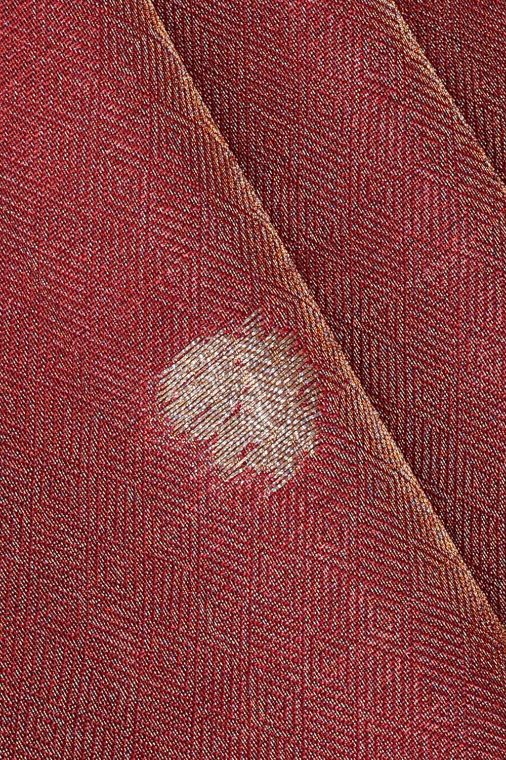 Reddish Pink Tissue Silk Saree