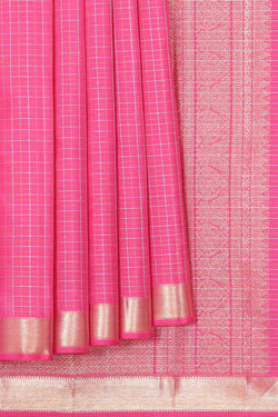 Collection of Arani Silk Pink Saree in a gallery layout