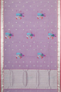 Collection of Zari Kota Lavender Saree in a gallery layout