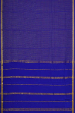 Collection of Mysore Binny Crepe Silk Royal Blue Saree in a gallery layout