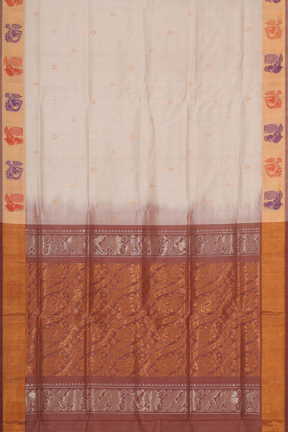 Uppada Silk Cream Saree