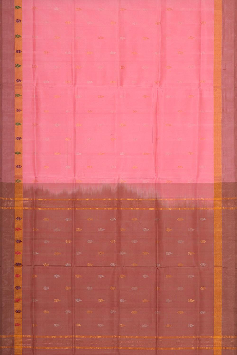 Collection of Uppada Silk Rose Pink Saree in a gallery layout