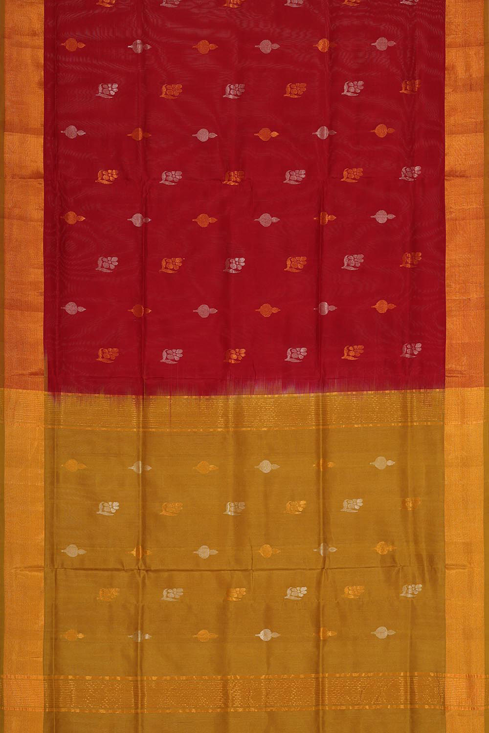 Collection of Uppada Silk Dark Red Saree in a gallery layout