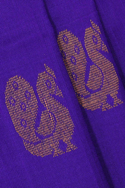 Collection of Uppada Silk Purple Blue Saree in a gallery layout