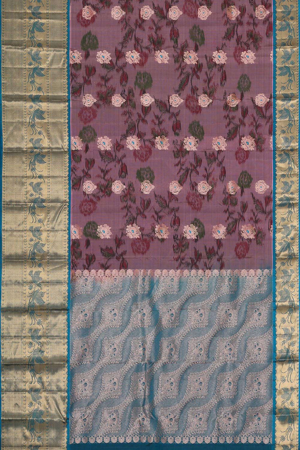 Collection of Onion Pink Silk Patola Saree in a gallery layout