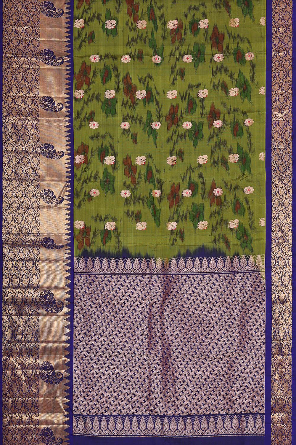 Collection of Green Silk Patola Saree in a gallery layout