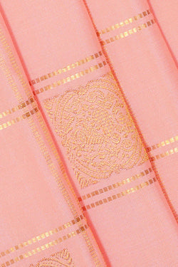 Collection of Kanchipattu Light Peach Brocade Saree in a gallery layout