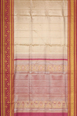 Collection of Kanchipattu Gold Tissue Brocade Saree in a gallery layout