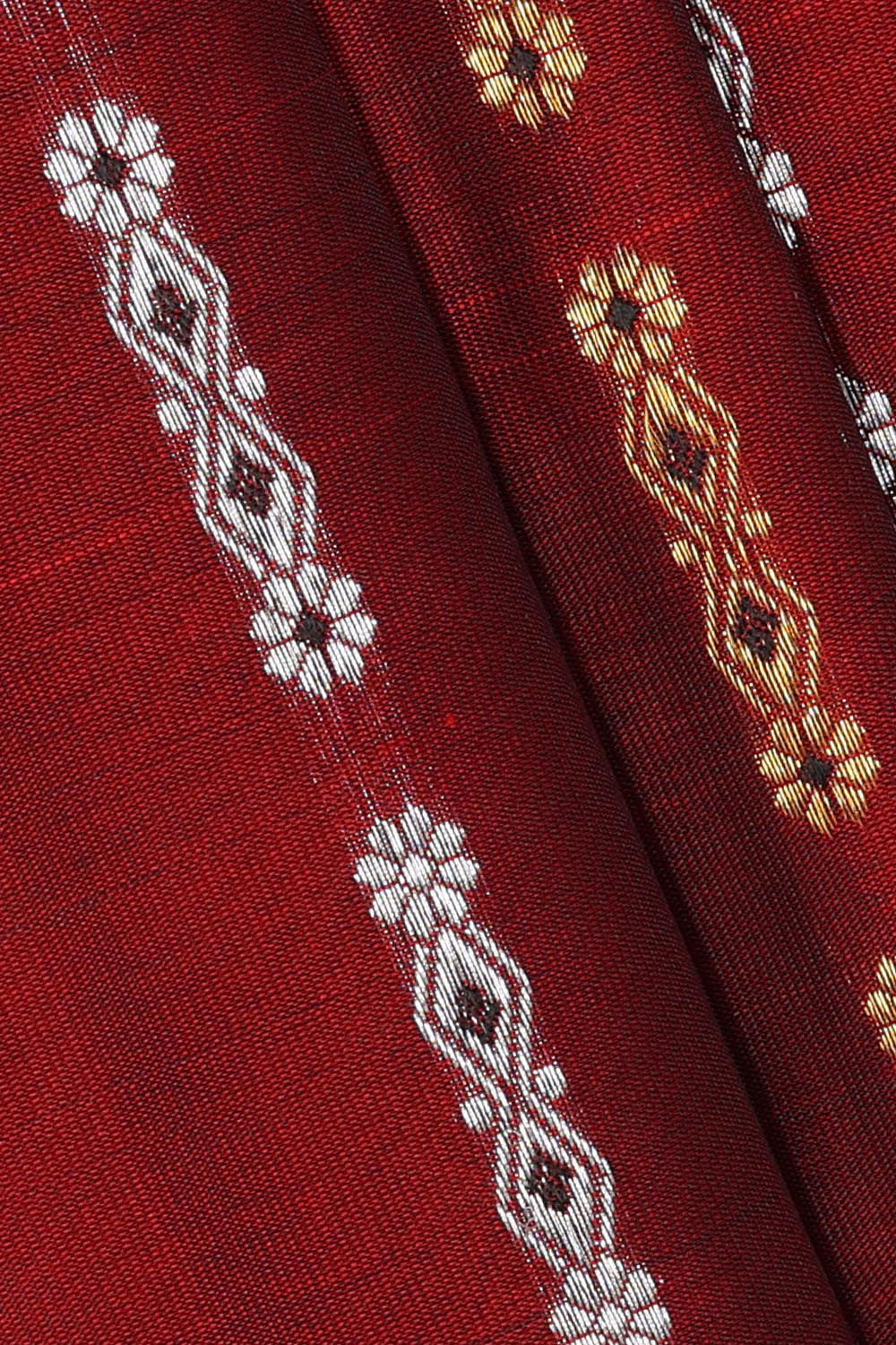 Maroon Silk Saree